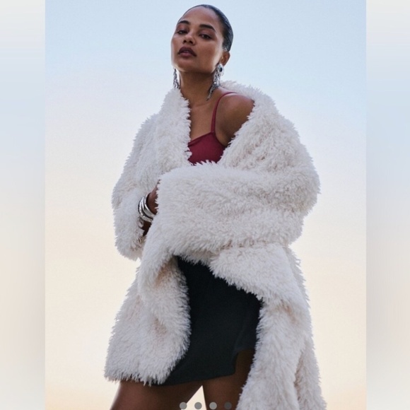 Brand New Daily Practice by Anthropologie Faux- Fur Jacket - Picture 7 of 7